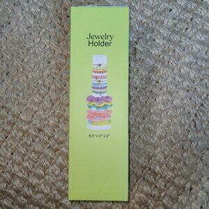 Clear Acrylic Scrunchie Jewelry Hair Ties Display Stand Holder 9.5 x 2 x 2 inch